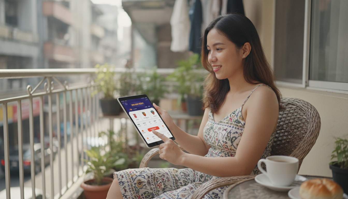 Online Betting Experience User placing a bet online